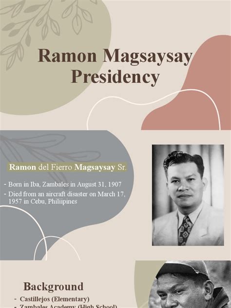 Ramon Magsaysay – an unfulfilled presidency .